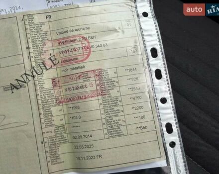 Чорний Фольксваген Шаран, об'ємом двигуна 2 л та пробігом 250 тис. км за 15900 $, фото 85 на Automoto.ua