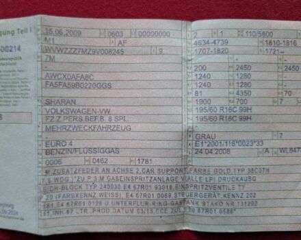 Серый Фольксваген Шаран, объемом двигателя 1.8 л и пробегом 250 тыс. км за 7000 $, фото 9 на Automoto.ua