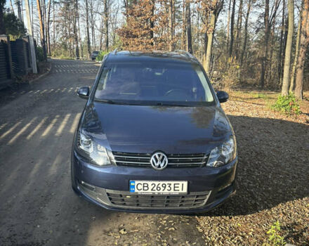 Синий Фольксваген Шаран, объемом двигателя 2 л и пробегом 188 тыс. км за 16700 $, фото 1 на Automoto.ua