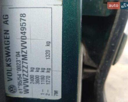 Зеленый Фольксваген Шаран, объемом двигателя 2 л и пробегом 300 тыс. км за 2650 $, фото 8 на Automoto.ua