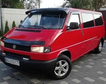 Червоний Фольксваген T4 (Transporter) пасс., об'ємом двигуна 2.5 л та пробігом 95 тис. км за 2000 $, фото 1 на Automoto.ua