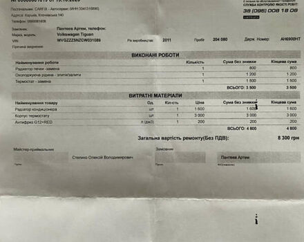Белый Фольксваген Тигуан, объемом двигателя 2 л и пробегом 236 тыс. км за 12800 $, фото 51 на Automoto.ua