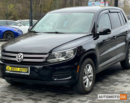 Черный Фольксваген Тигуан, объемом двигателя 2 л и пробегом 195 тыс. км за 12700 $, фото 2 на Automoto.ua