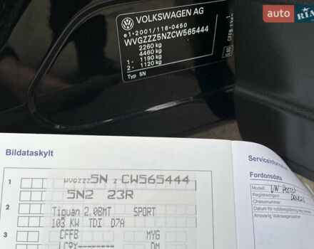 Черный Фольксваген Тигуан, объемом двигателя 1.99 л и пробегом 320 тыс. км за 14499 $, фото 186 на Automoto.ua