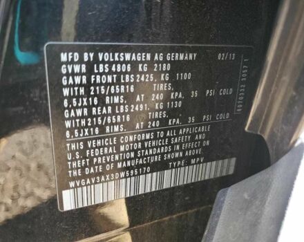 Черный Фольксваген Тигуан, объемом двигателя 2 л и пробегом 118 тыс. км за 1200 $, фото 12 на Automoto.ua