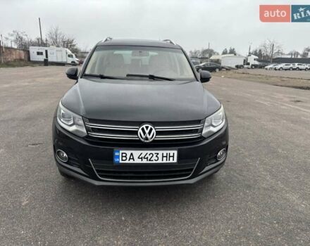 Черный Фольксваген Тигуан, объемом двигателя 2 л и пробегом 126 тыс. км за 14200 $, фото 1 на Automoto.ua