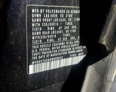 Чорний Фольксваген Тігуан, об'ємом двигуна 1.98 л та пробігом 105 тис. км за 1000 $, фото 11 на Automoto.ua