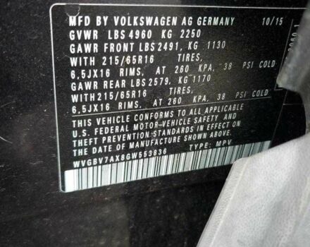 Черный Фольксваген Тигуан, объемом двигателя 2 л и пробегом 97 тыс. км за 2300 $, фото 12 на Automoto.ua