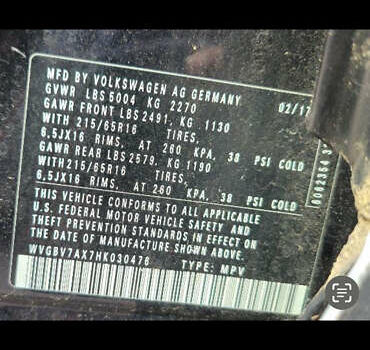 Черный Фольксваген Тигуан, объемом двигателя 1.98 л и пробегом 109 тыс. км за 12900 $, фото 22 на Automoto.ua