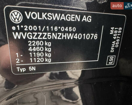 Чорний Фольксваген Тігуан, об'ємом двигуна 1.98 л та пробігом 151 тис. км за 24900 $, фото 33 на Automoto.ua