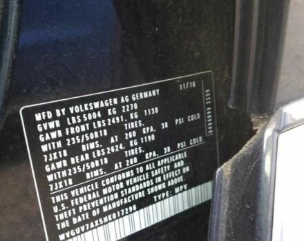 Черный Фольксваген Тигуан, объемом двигателя 2 л и пробегом 118 тыс. км за 2500 $, фото 12 на Automoto.ua
