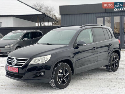 Черный Фольксваген Тигуан, объемом двигателя 1.4 л и пробегом 171 тыс. км за 9750 $, фото 1 на Automoto.ua