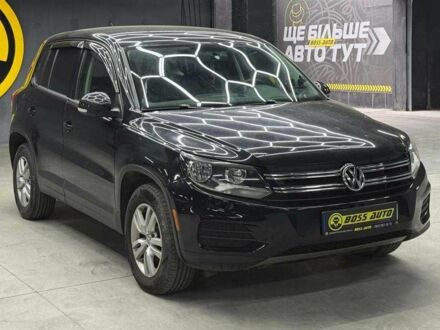 Черный Фольксваген Тигуан, объемом двигателя 2 л и пробегом 186 тыс. км за 12300 $, фото 1 на Automoto.ua