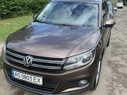 Коричневый Фольксваген Тигуан, объемом двигателя 2 л и пробегом 300 тыс. км за 15000 $, фото 1 на Automoto.ua