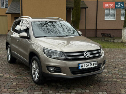 Коричневый Фольксваген Тигуан, объемом двигателя 2 л и пробегом 210 тыс. км за 13900 $, фото 1 на Automoto.ua