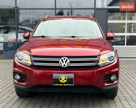 Красный Фольксваген Тигуан, объемом двигателя 1.98 л и пробегом 175 тыс. км за 13800 $, фото 1 на Automoto.ua