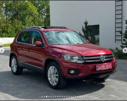 Красный Фольксваген Тигуан, объемом двигателя 2 л и пробегом 205 тыс. км за 12000 $, фото 2 на Automoto.ua