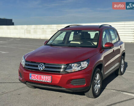 Красный Фольксваген Тигуан, объемом двигателя 1.98 л и пробегом 94 тыс. км за 13750 $, фото 2 на Automoto.ua