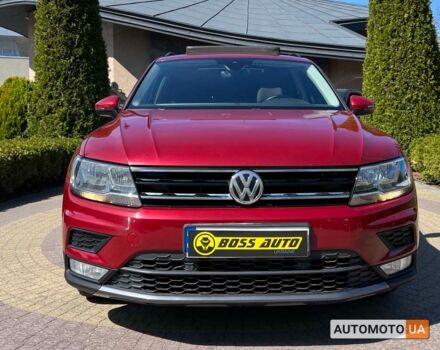 Красный Фольксваген Тигуан, объемом двигателя 2 л и пробегом 225 тыс. км за 18700 $, фото 1 на Automoto.ua