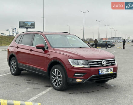 Красный Фольксваген Тигуан, объемом двигателя 2 л и пробегом 77 тыс. км за 20700 $, фото 1 на Automoto.ua
