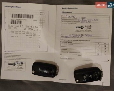 Сірий Фольксваген Тігуан, об'ємом двигуна 1.97 л та пробігом 160 тис. км за 10700 $, фото 14 на Automoto.ua