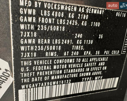 Сірий Фольксваген Тігуан, об'ємом двигуна 1.98 л та пробігом 196 тис. км за 12900 $, фото 18 на Automoto.ua