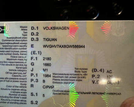 Сірий Фольксваген Тігуан, об'ємом двигуна 2 л та пробігом 108 тис. км за 14000 $, фото 1 на Automoto.ua