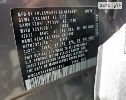 Серый Фольксваген Тигуан, объемом двигателя 2 л и пробегом 112 тыс. км за 3000 $, фото 12 на Automoto.ua