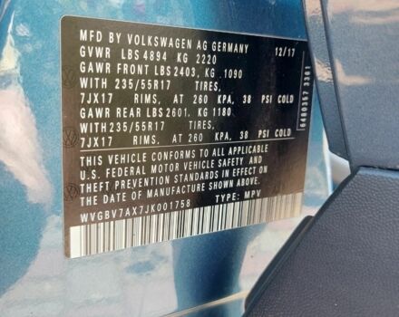 Сірий Фольксваген Тігуан, об'ємом двигуна 2 л та пробігом 143 тис. км за 12700 $, фото 5 на Automoto.ua