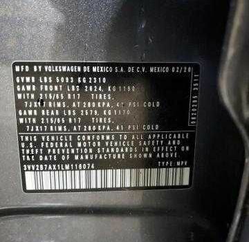 Сірий Фольксваген Тігуан, об'ємом двигуна 2 л та пробігом 78 тис. км за 5000 $, фото 13 на Automoto.ua