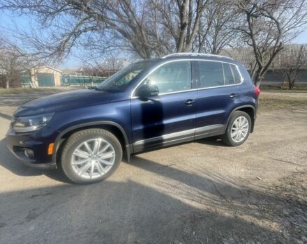 Синий Фольксваген Тигуан, объемом двигателя 2 л и пробегом 203 тыс. км за 13700 $, фото 1 на Automoto.ua