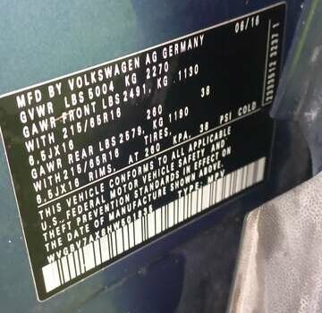 Синий Фольксваген Тигуан, объемом двигателя 1.98 л и пробегом 188 тыс. км за 12600 $, фото 5 на Automoto.ua