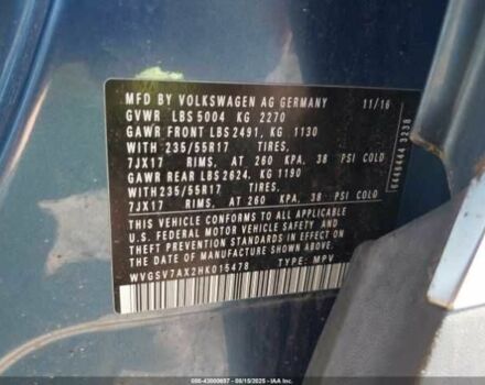 Синий Фольксваген Тигуан, объемом двигателя 2 л и пробегом 63 тыс. км за 1800 $, фото 8 на Automoto.ua