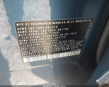 Синий Фольксваген Тигуан, объемом двигателя 2 л и пробегом 137 тыс. км за 12200 $, фото 8 на Automoto.ua