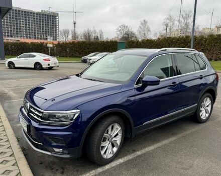 Синий Фольксваген Тигуан, объемом двигателя 2 л и пробегом 101 тыс. км за 25500 $, фото 1 на Automoto.ua