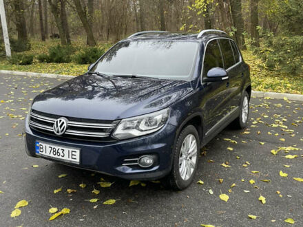Синий Фольксваген Тигуан, объемом двигателя 1.98 л и пробегом 211 тыс. км за 16000 $, фото 1 на Automoto.ua