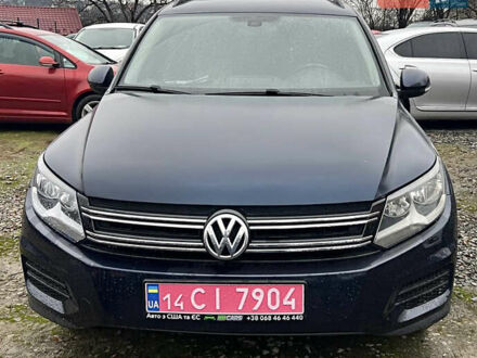 Синий Фольксваген Тигуан, объемом двигателя 2 л и пробегом 131 тыс. км за 14500 $, фото 1 на Automoto.ua