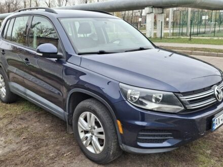 Синий Фольксваген Тигуан, объемом двигателя 2 л и пробегом 160 тыс. км за 12500 $, фото 1 на Automoto.ua