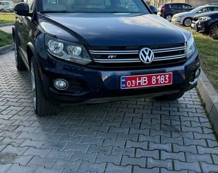 Синий Фольксваген Тигуан, объемом двигателя 2 л и пробегом 129 тыс. км за 14100 $, фото 1 на Automoto.ua