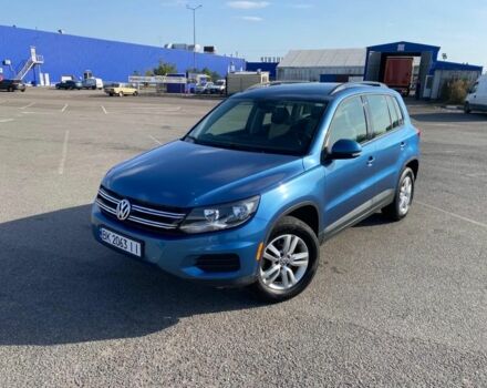 Синий Фольксваген Тигуан, объемом двигателя 2 л и пробегом 105 тыс. км за 13900 $, фото 1 на Automoto.ua