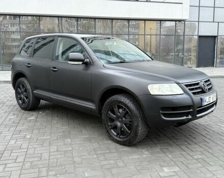 Черный Фольксваген Туарег, объемом двигателя 3 л и пробегом 360 тыс. км за 3999 $, фото 1 на Automoto.ua
