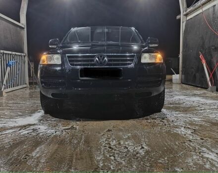 Черный Фольксваген Туарег, объемом двигателя 2.5 л и пробегом 345 тыс. км за 4720 $, фото 4 на Automoto.ua