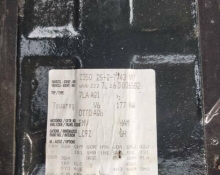 Черный Фольксваген Туарег, объемом двигателя 3.19 л и пробегом 249 тыс. км за 6400 $, фото 22 на Automoto.ua