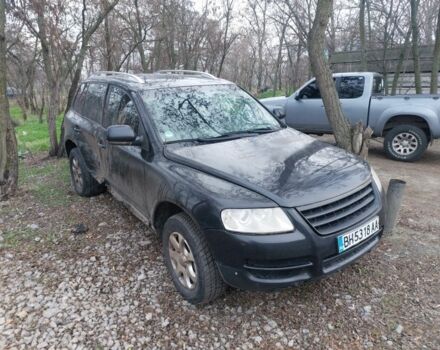 Черный Фольксваген Туарег, объемом двигателя 3 л и пробегом 680 тыс. км за 3000 $, фото 1 на Automoto.ua