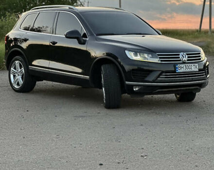 Черный Фольксваген Туарег, объемом двигателя 3 л и пробегом 269 тыс. км за 32500 $, фото 1 на Automoto.ua