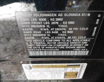Черный Фольксваген Туарег, объемом двигателя 3 л и пробегом 170 тыс. км за 3000 $, фото 8 на Automoto.ua