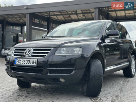 Фольксваген Туарег 2005 у Каменце-Подольском на Automoto.ua Чорний Фольксваген Туарег, об'ємом двигуна 2.46 л та пробігом 375 тис. км за 8500 $, фото 1 на Automoto.ua