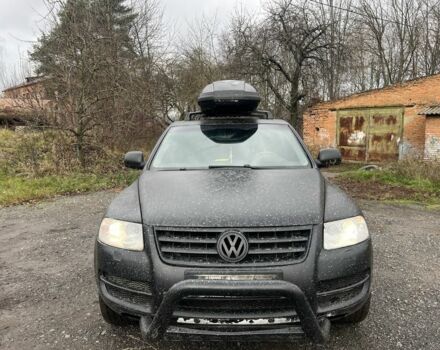 Черный Фольксваген Туарег, объемом двигателя 3 л и пробегом 496 тыс. км за 4250 $, фото 1 на Automoto.ua