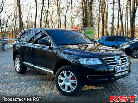 Фольксваген Туарег 2005 в Каневе на Automoto.ua Черный Фольксваген Туарег, объемом двигателя 3 л и пробегом 277 тыс. км за 8800 $, фото 1 на Automoto.ua