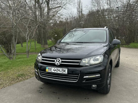 Черный Фольксваген Туарег, объемом двигателя 2.97 л и пробегом 220 тыс. км за 19500 $, фото 1 на Automoto.ua